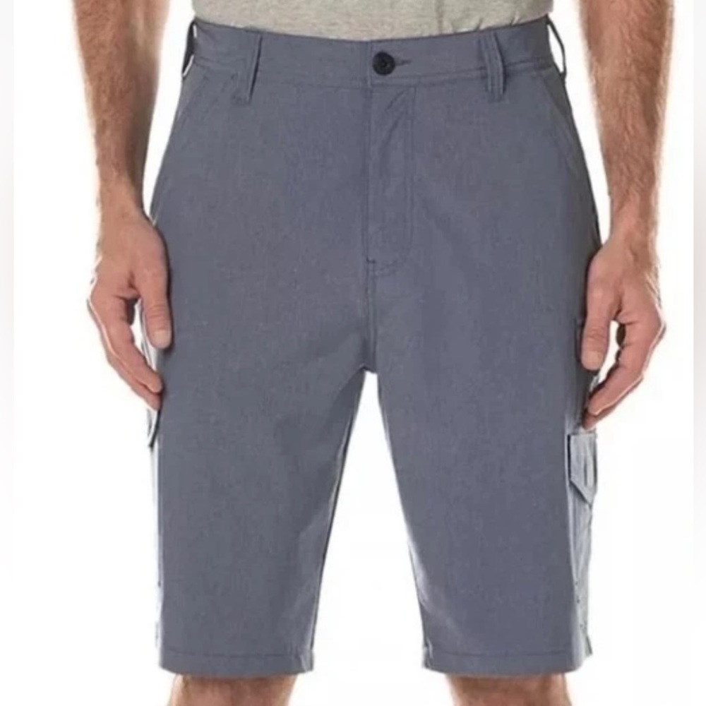 Men’s Iron Co. Stretch Performance Hybrid Cargo Shorts Greystone